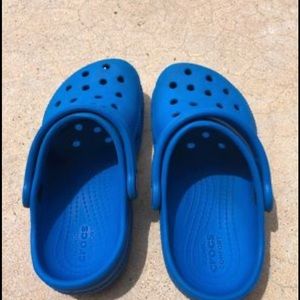 Royal blue crocs toddler size 10